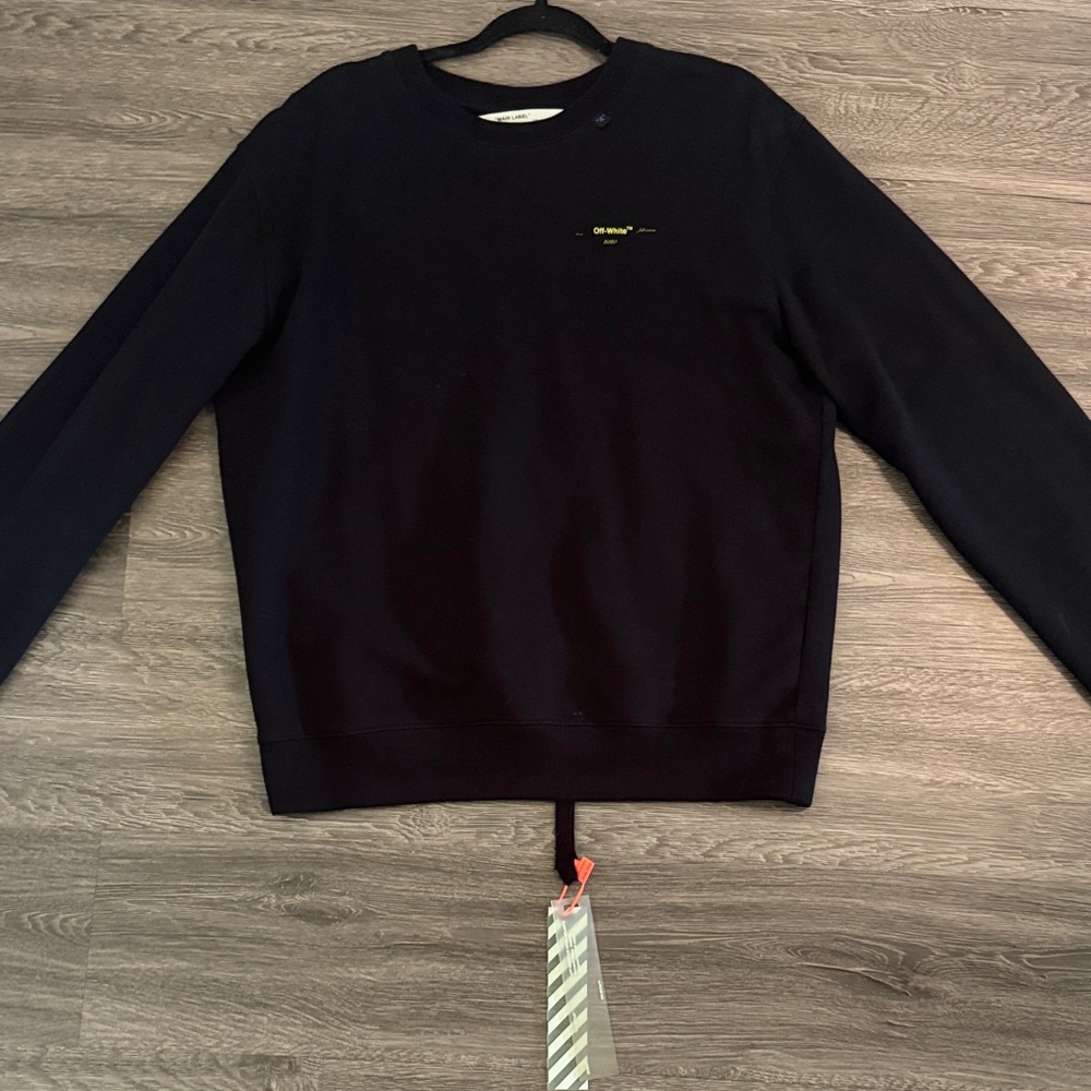 Off-White Black Crewneck Sweater